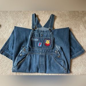 Vintage Disney Winnie the Pooh overalls